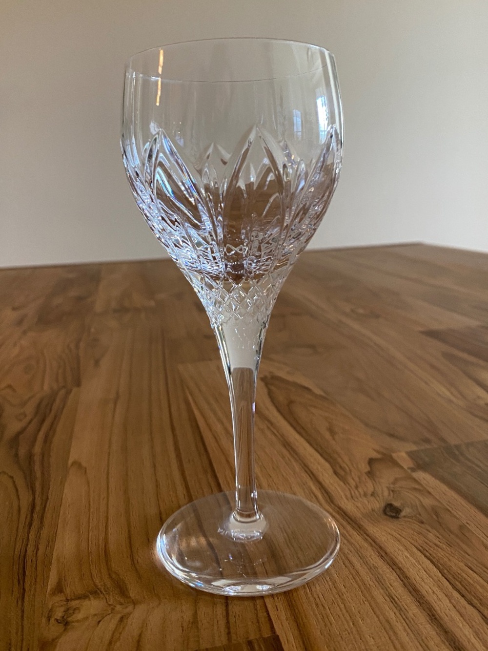 Atlantis Chartres Wine Glass Cut Vintage Portugal Atlantis Wine Goblets- 1